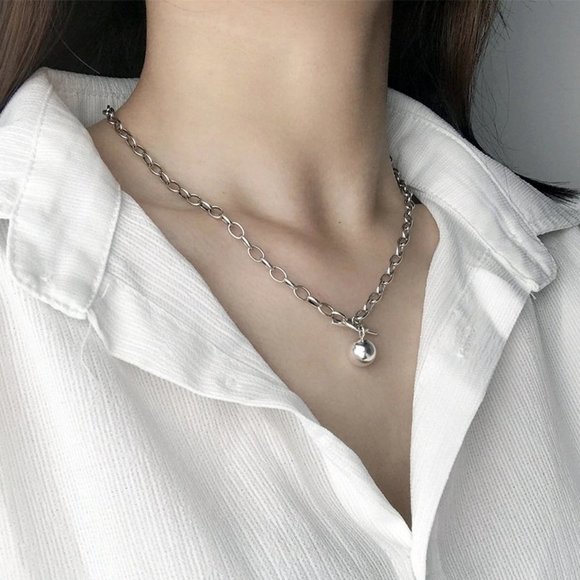 *NEW 925 Sterling Silver Toggle Link Necklace B4 - Picture 3 of 7